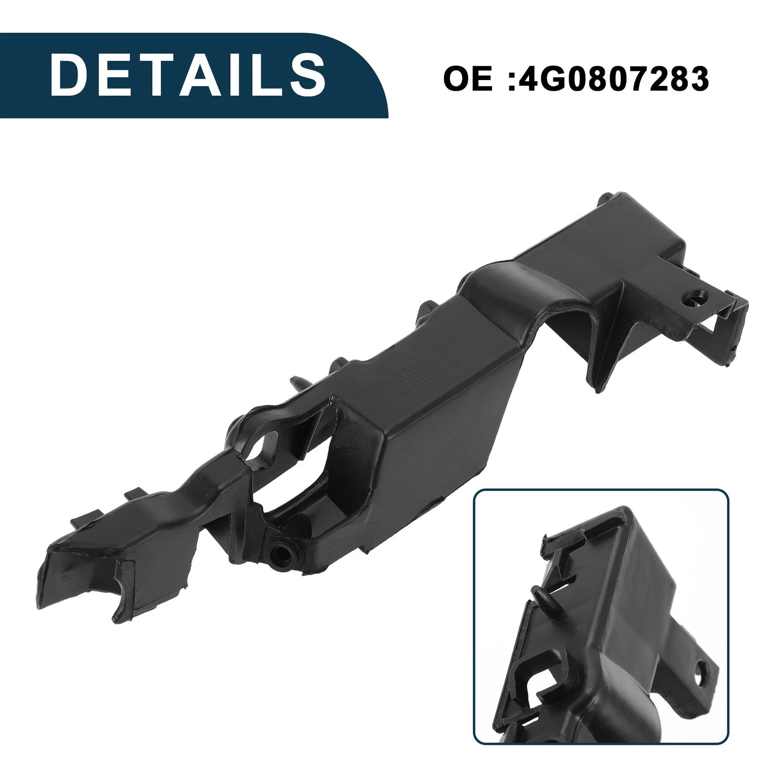 1pc Left Front Bumper Retainer Bracket No. 4G0807283 for Audi A6 (2011–2018)