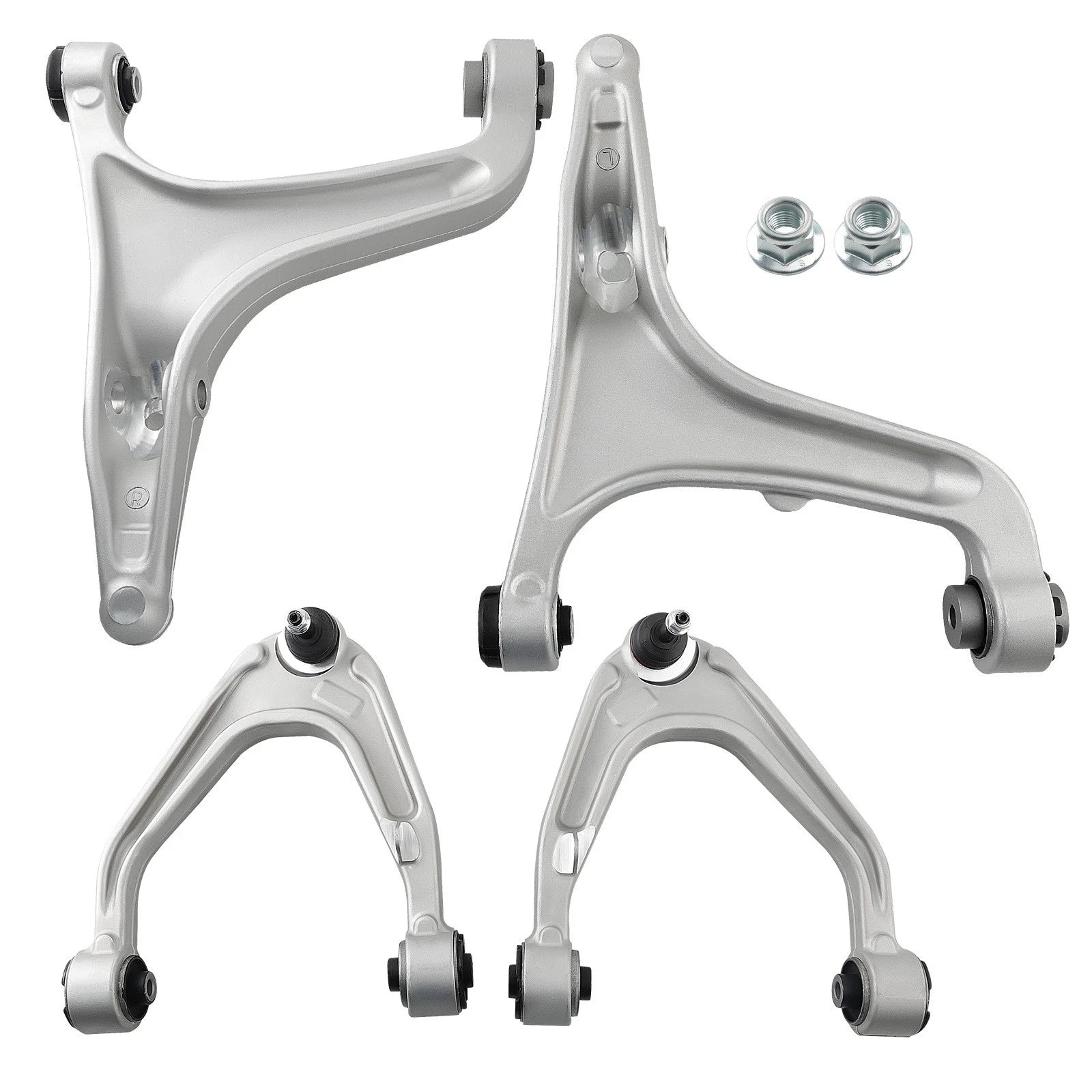 Set of 2 Front Upper Lower Control Arms for Maserati Quattroporte Ghibli (2014–2023)