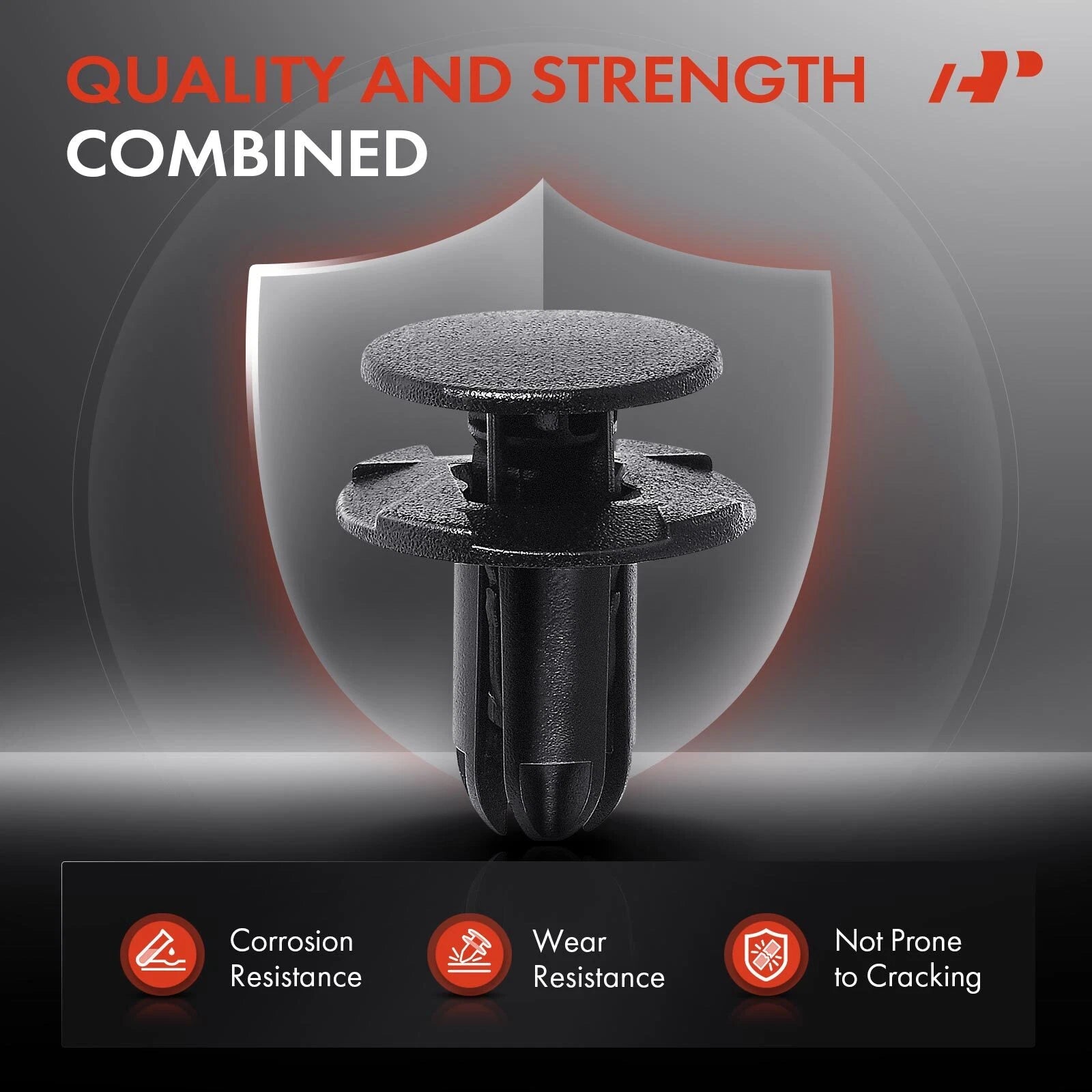 50Pcs 8mm Nylon Bumper Cover Clips for Hyundai