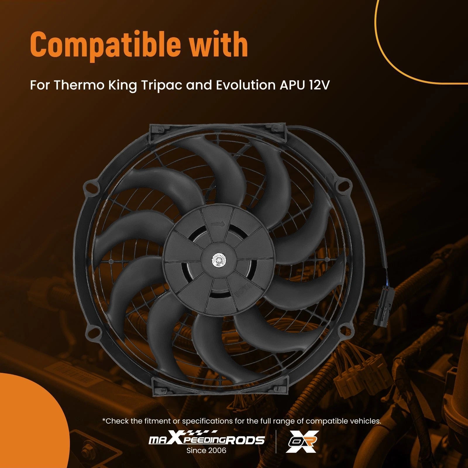 Cooling Fan for Thermo King Tripac Evolution APU 12V (781560)