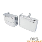 Chrome ABS Side Battery Cover Panels for Harley Wide Glide FXDWG FXDB Dyna (06-17)