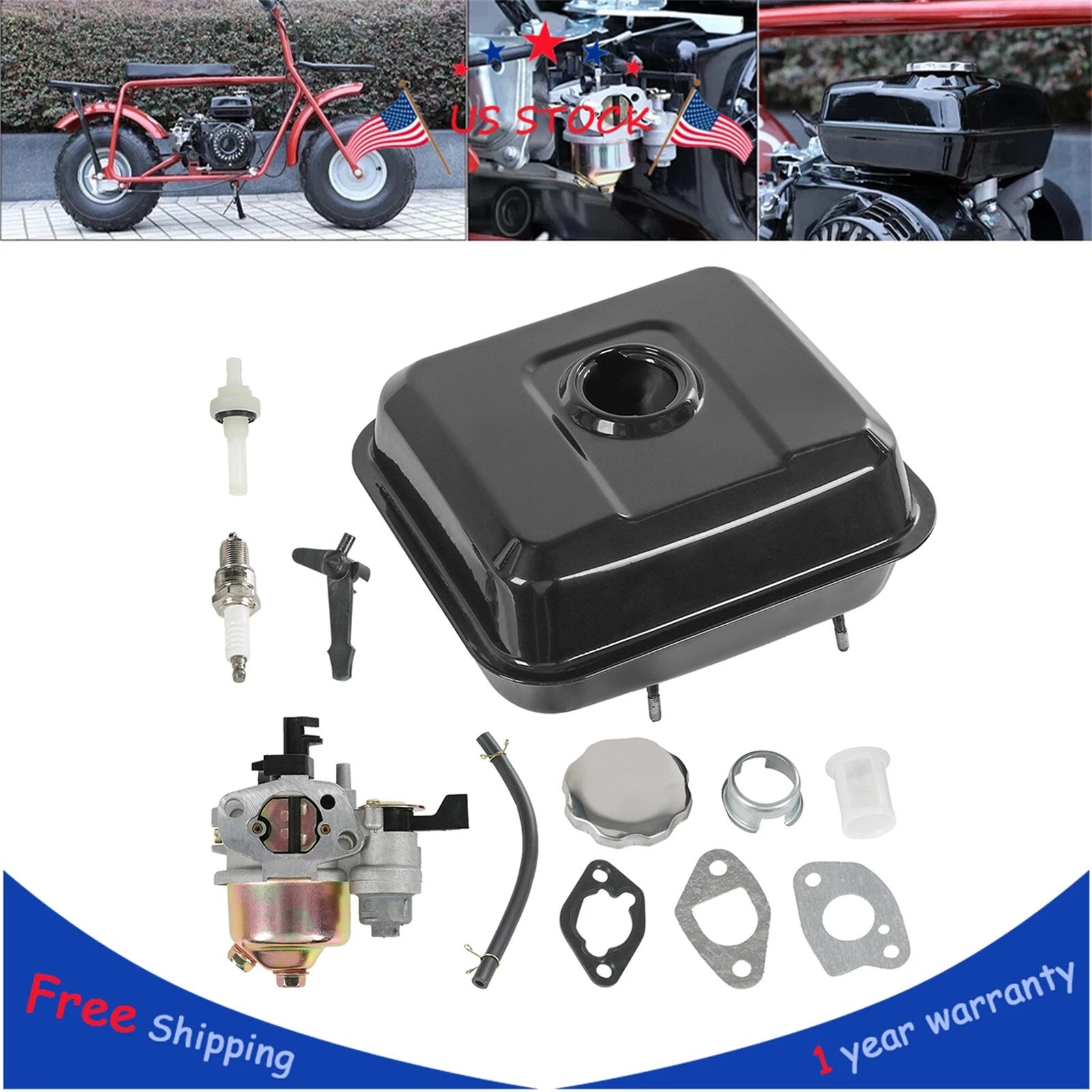 Carburetor Kit for Predator 212cc 196cc Honda GX160 GX200 (Fits 1960–2023)