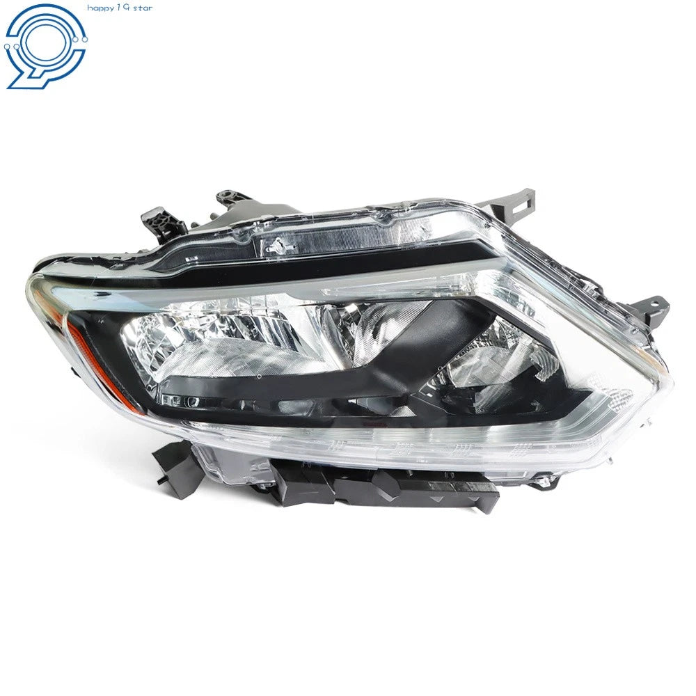 Chrome Headlight for Nissan Rogue (2014–2016) Halogen Clear Lens Right