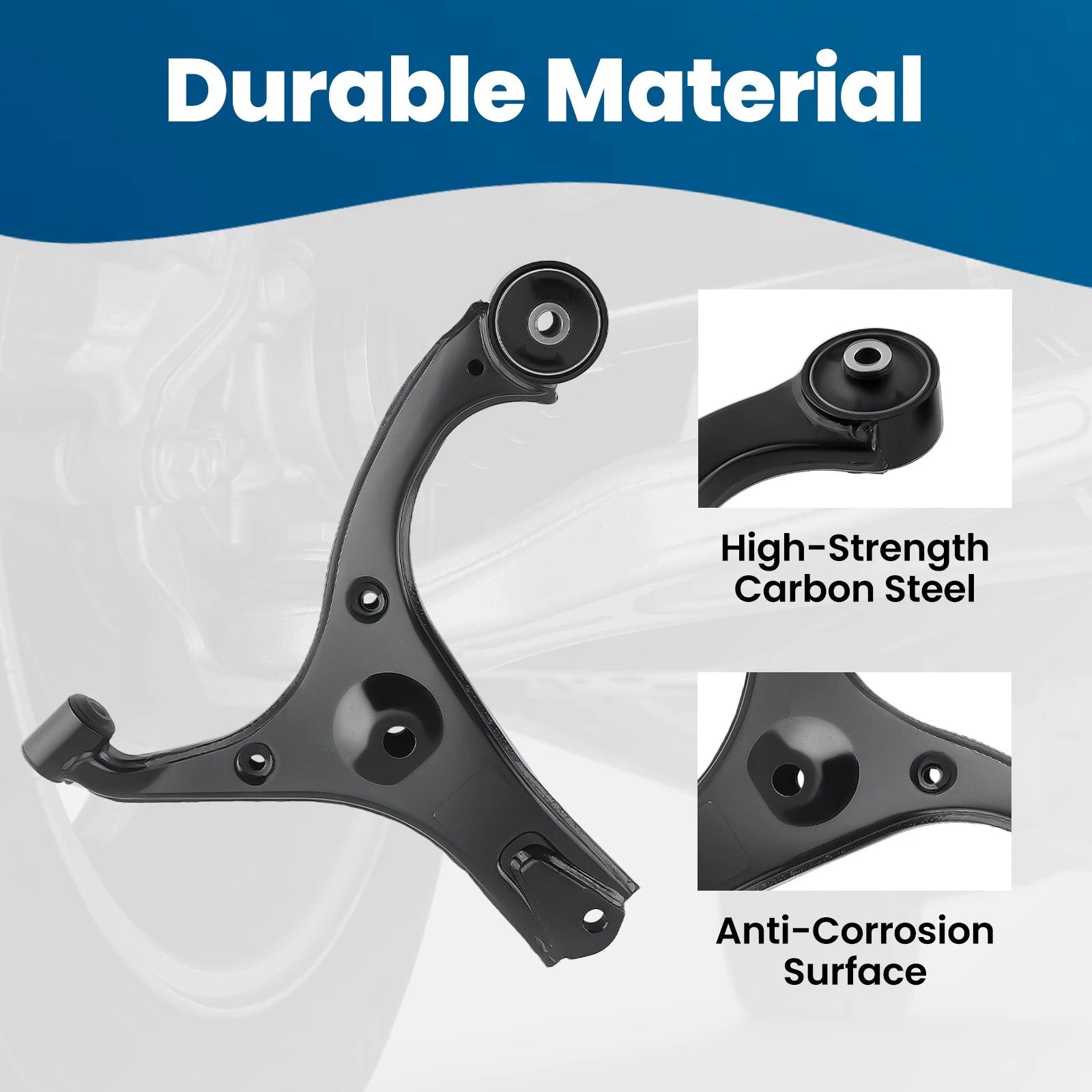 8pc Front Lower Suspension Kit Control Arm Tie Rod for Kia Rio/Rio5 (2006–2011)