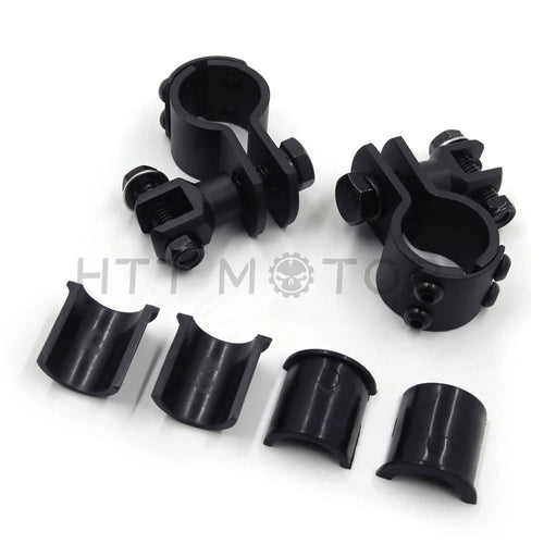 1 1/4" Crash Bar Clamp Foot Peg Mount for Harley Touring