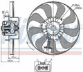 Nissens 85684 Engine Cooling Fan Motor for Audi VW TT Quattro Beetle Golf Jetta (2000–2019)