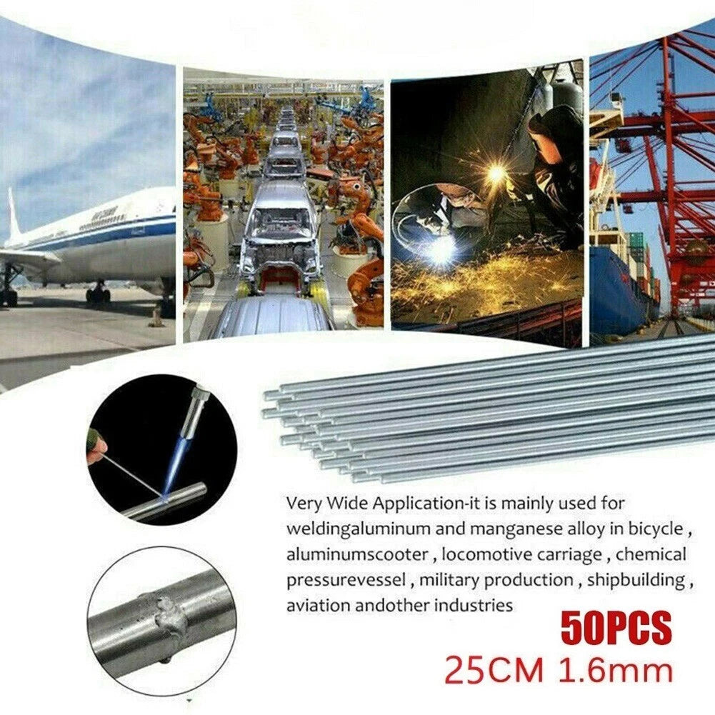 50pcs Aluminium Solder Welding Rods Low-Temperature Brazing