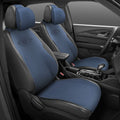 Set of 2 Front Row Seat Covers for Car Truck (CAAP Protex Plus, Blue)