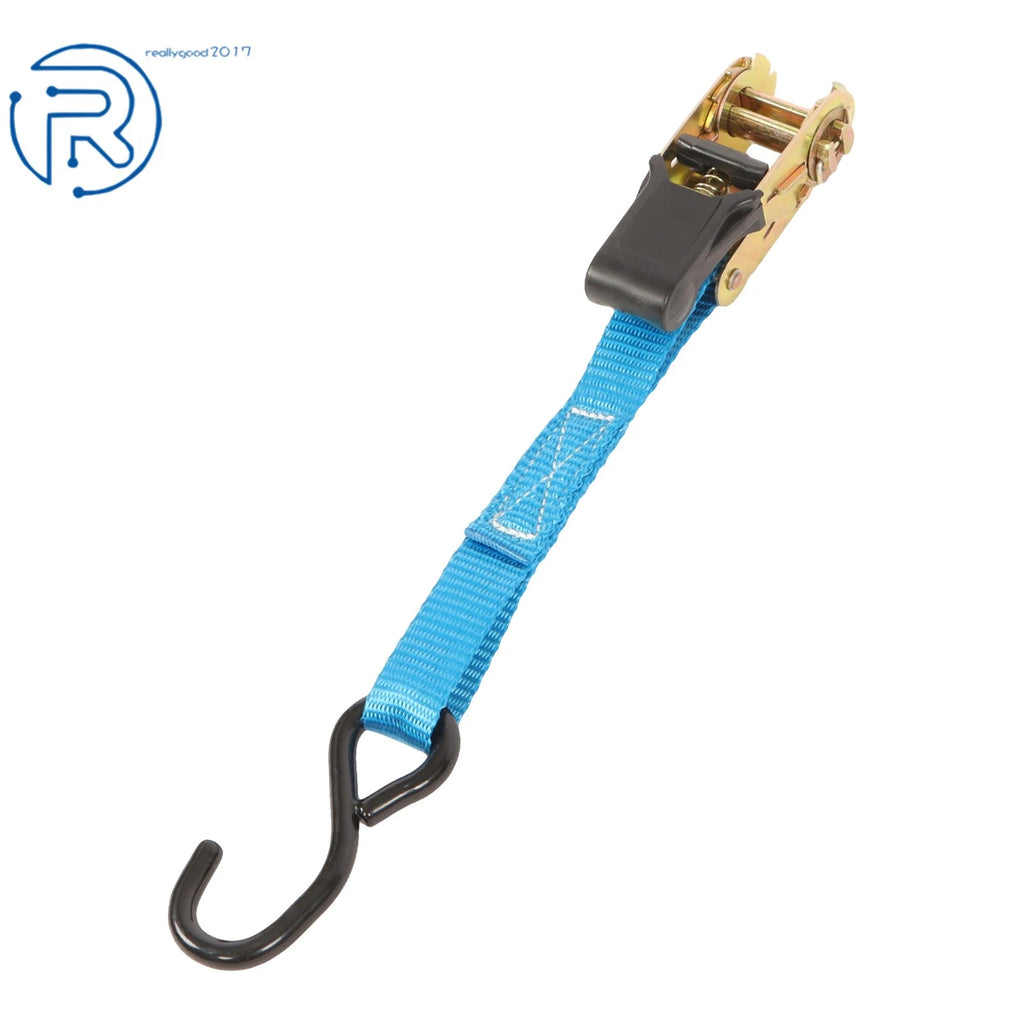 Set of 6 Heavy Duty 1" x 20' Ratchet Tie Down Straps with S Hook
