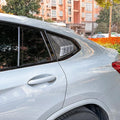 Carbon Style Rear Window Louver Vent Cover for BMW X4 (2018–2024)