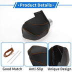 Set of 1 Gear Shift Knob Cover for Subaru Impreza  Black Brown Faux Leather