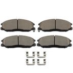 Front Ceramic Brake Pads Kit for Hyundai Santa Fe (2001–2006)