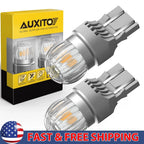 Set of 2 Amber LED Front Turn Signal Bulbs for Make Model