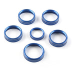 6x Air Conditioner Switch Knob Trim for Ford F150 XLT (2015-2020) Blue