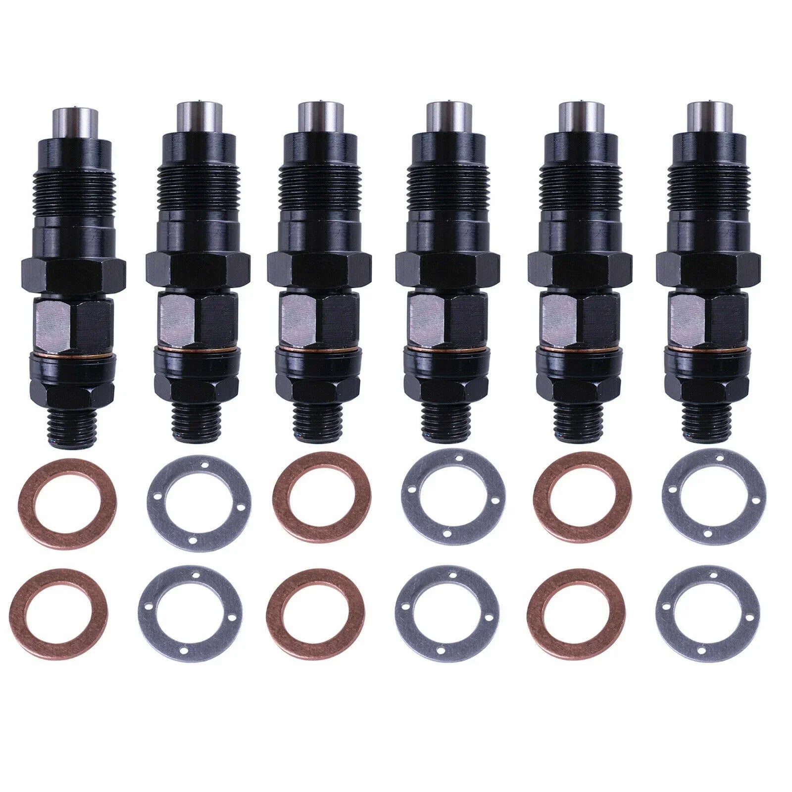 6Pcs Diesel Fuel Injectors for Land Cruiser Coaster 1HZ (70-80)