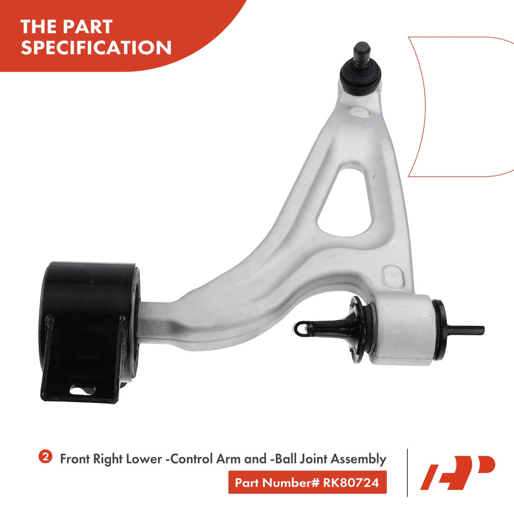 8x Front Control Arm with Ball Joint for Ford Freestar (2004-2007)