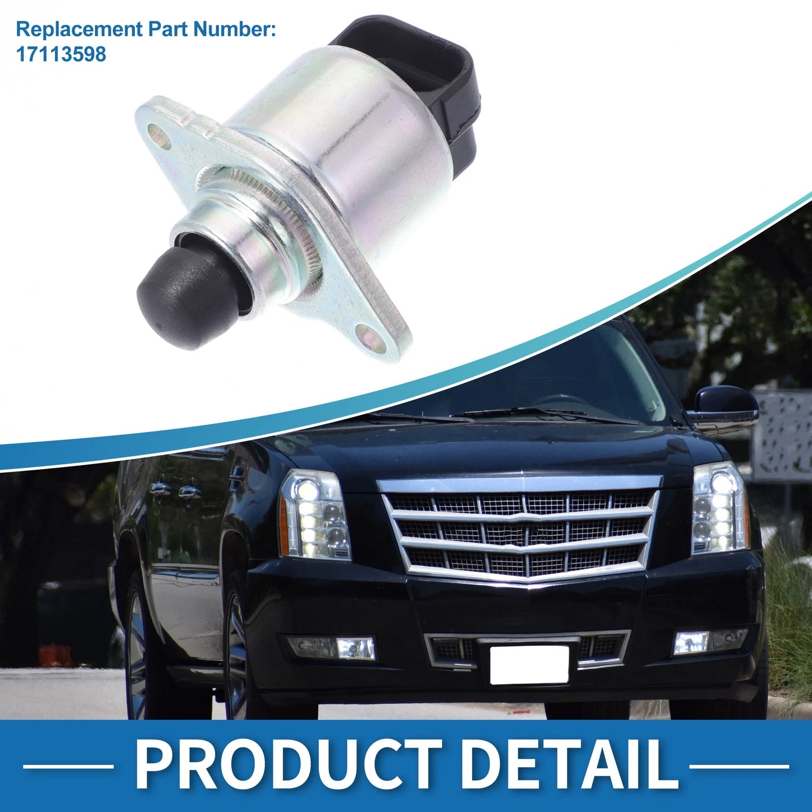 Idle Air Control Valve for Cadillac Escalade (2002) No. 17113598