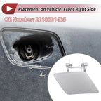 Front Right Washer Nozzle Cover Cap for Mercedes-Benz S350 (2012–2013) Silver Tone
