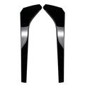 Rear Window Spoiler Side Wing Cover Trim for VW Tiguan MK2 R Line (2017–2023)