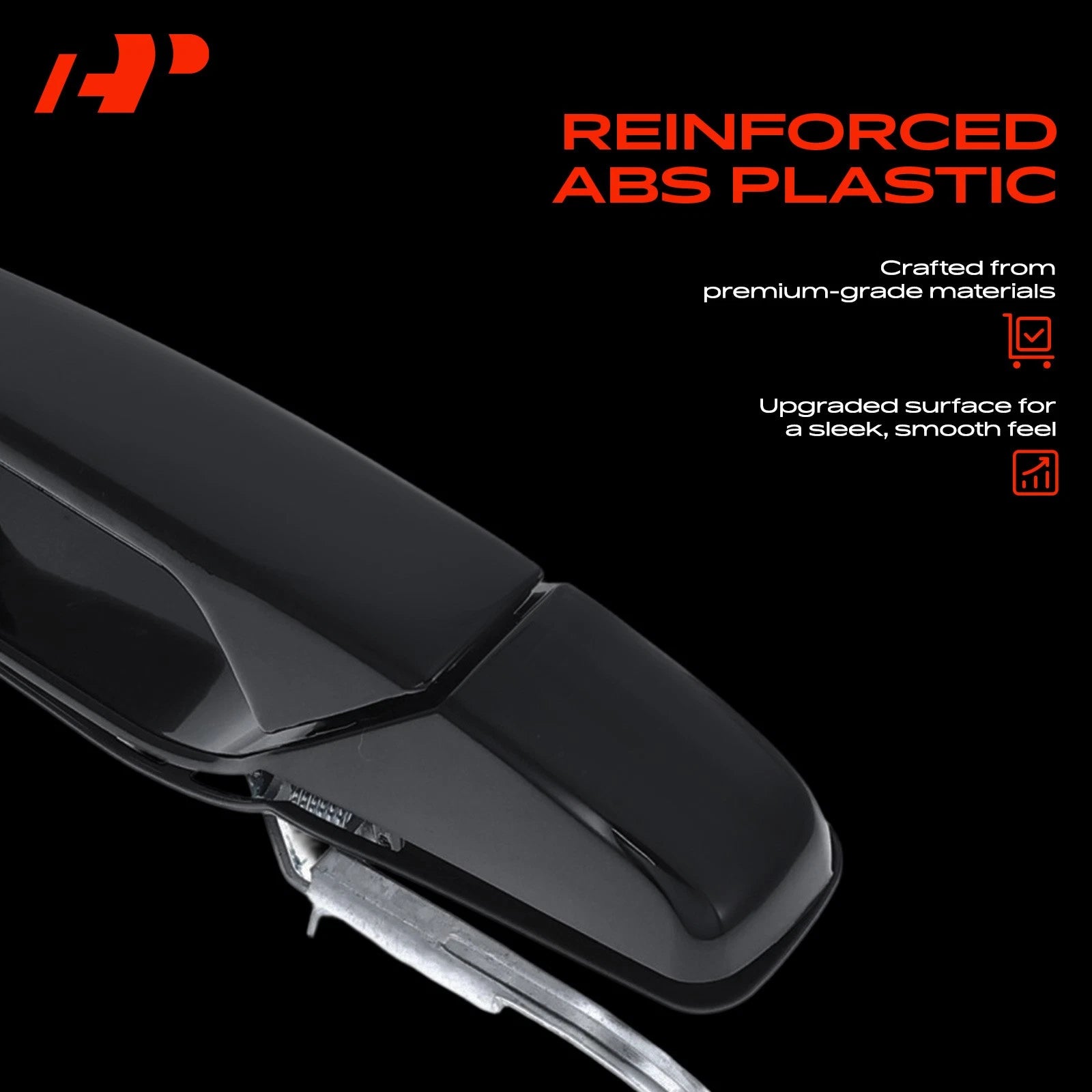 Rear RH Door Handle for Chevy Silverado 1500 (2007-2013) GBA Black