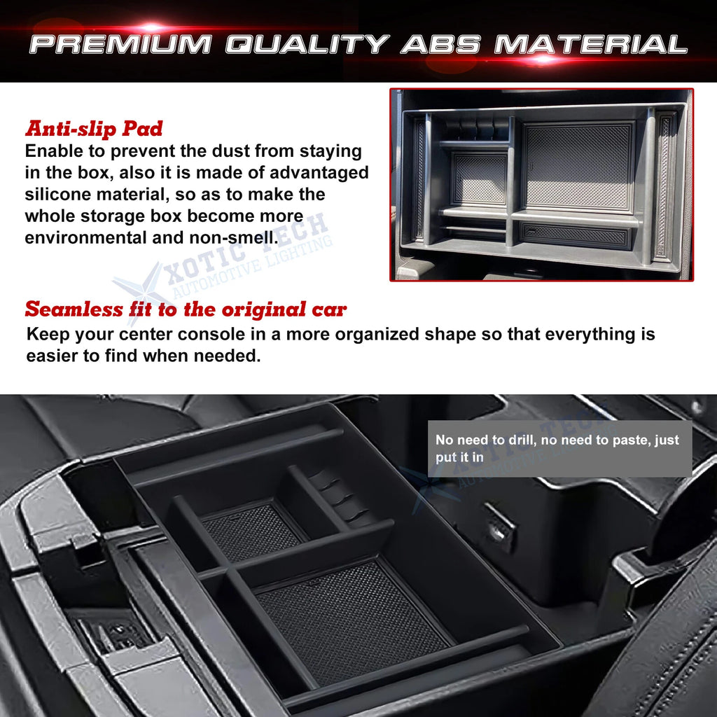Armrest Storage Coin Organizer Case for Chevrolet Silverado (2014-2019)