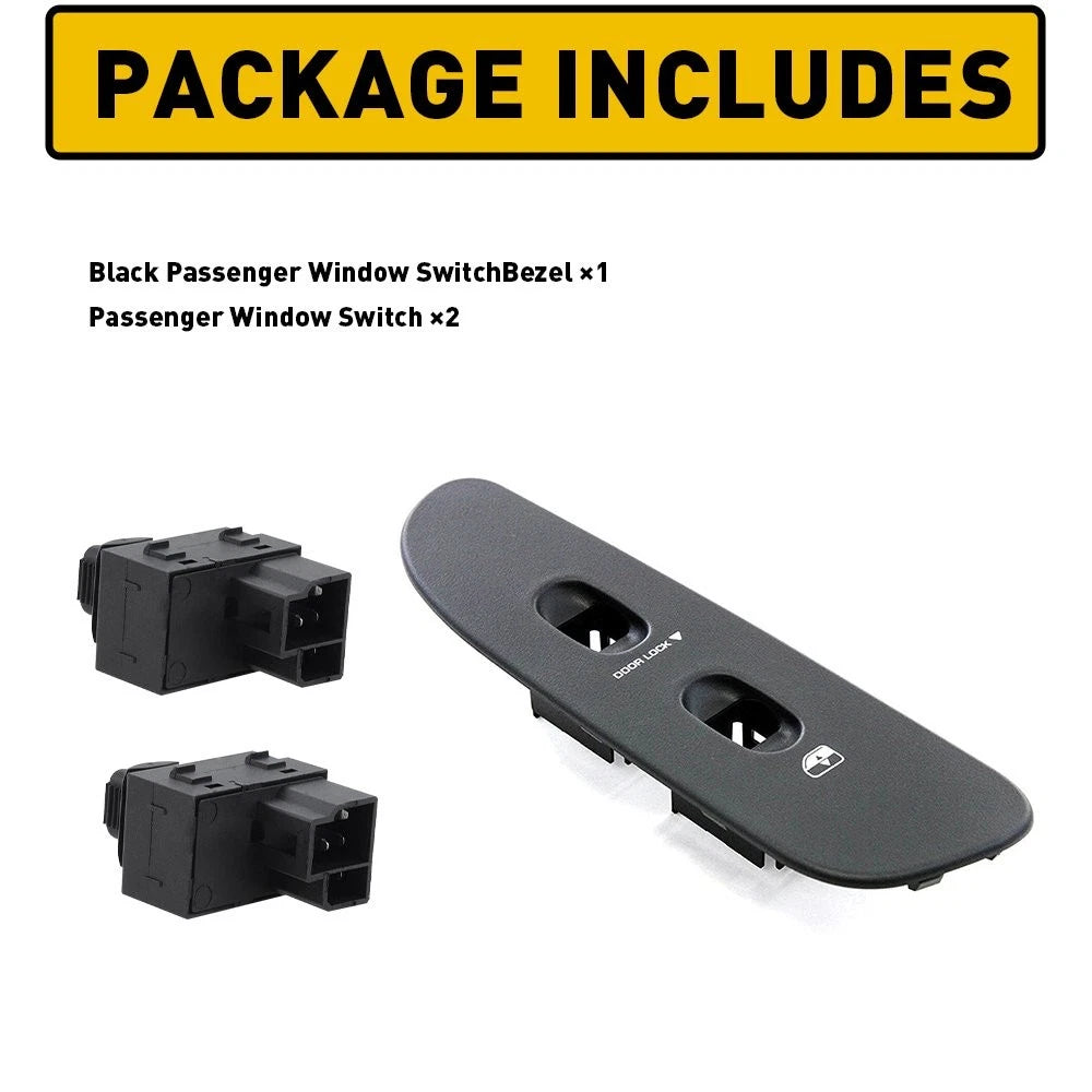 Passenger Side Window Control Switch & Bezel Cover for Dodge Ram 1500 2500 3500