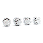 Set of 4 Billet Machined Head Bolt Cover Caps for Triumph T120 Thruxton Scrambler (2016–2023)