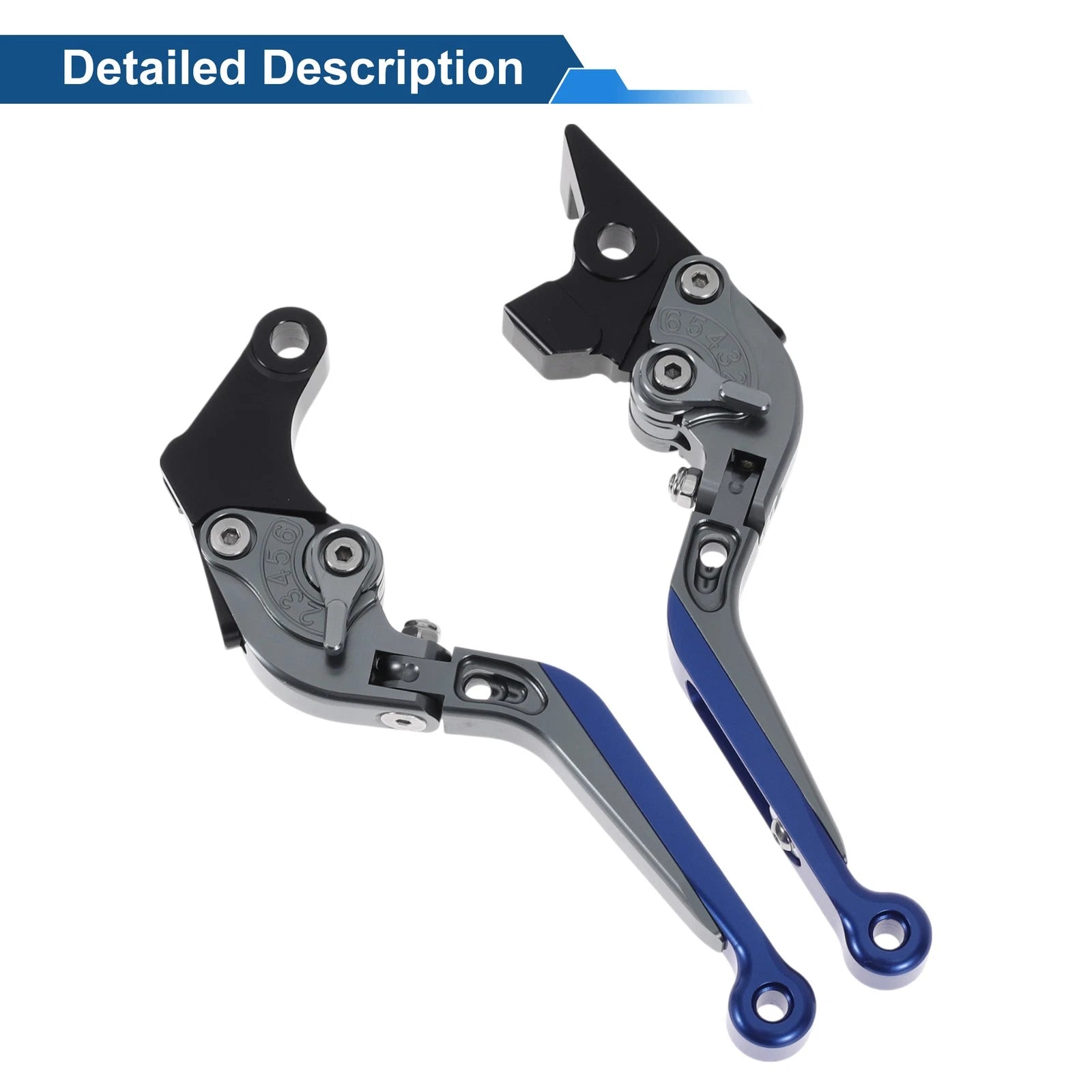 Adjustable Brake Clutch Lever for Suzuki GSXR150 (2017–2020) Titanium Blue