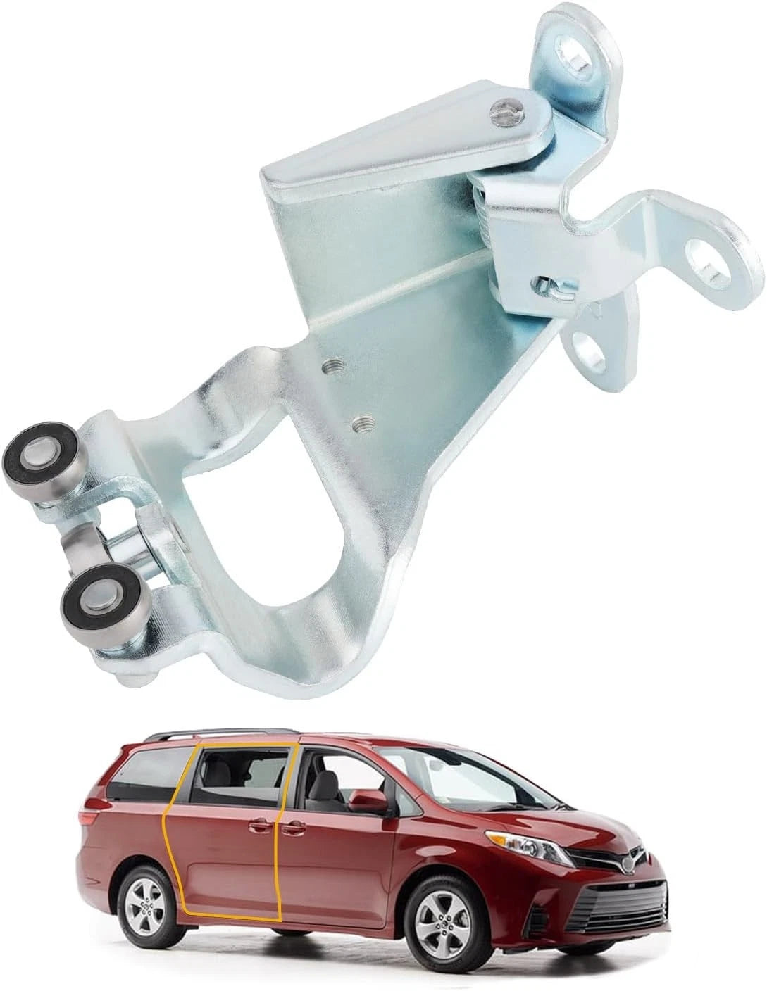 Right Passenger Side Slide Door Hinge & Roller Assembly for Toyota Sienna (2011–2020)