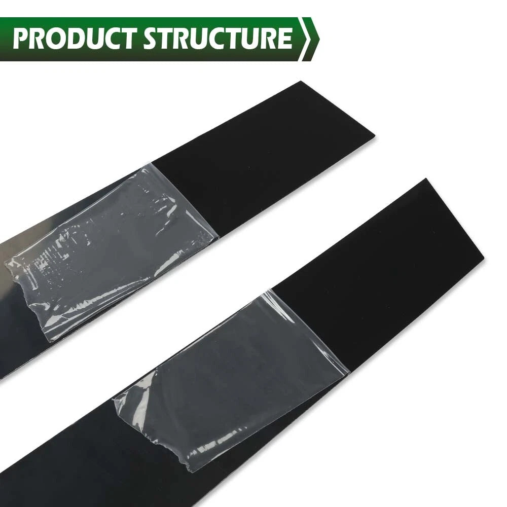 Set of 6 Black Window Pillar Post Covers for Honda CR-V (2007–2011)