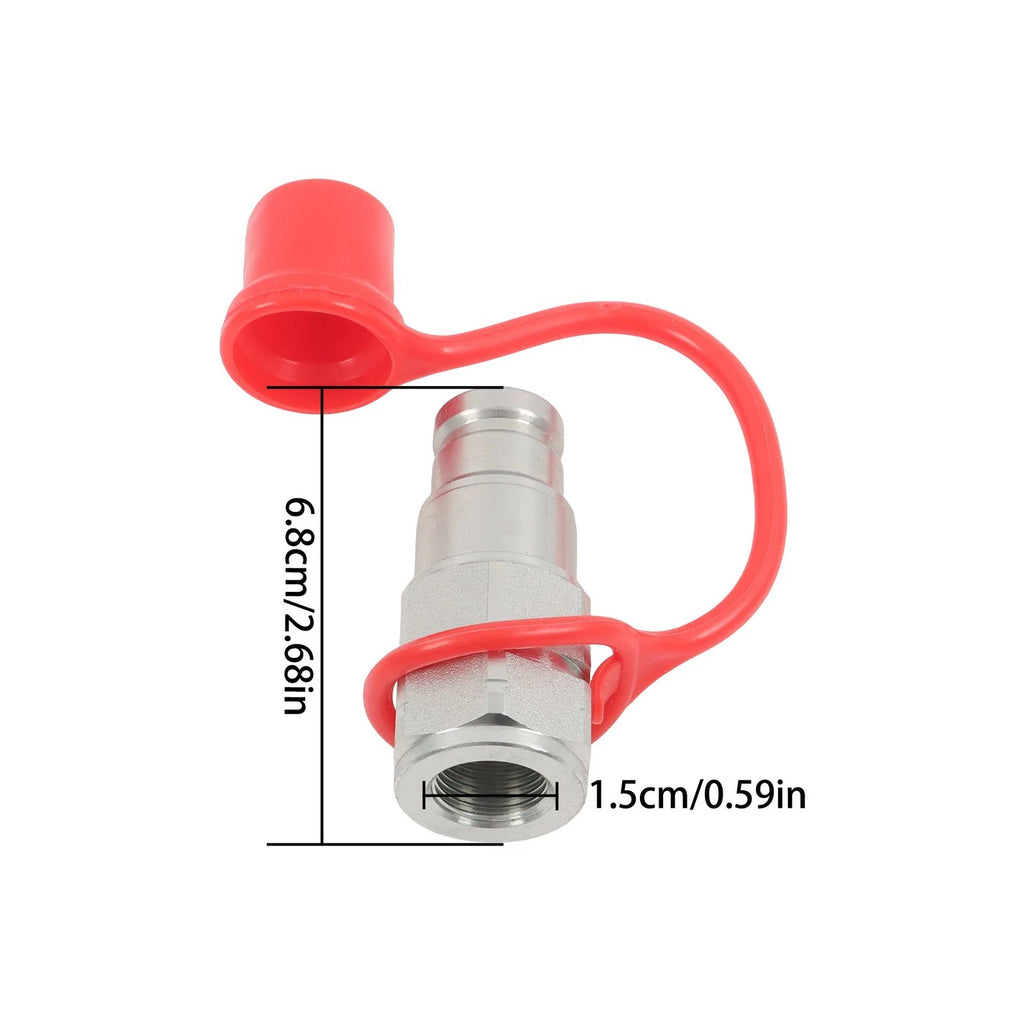 3/8 Flat Face Hydraulic Male Quick Coupler for Industrial Equipment (NPT)