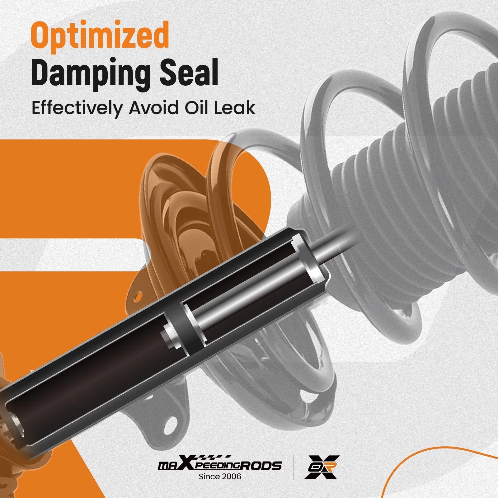 Front Struts w/ Coil Spring Assembly & Rear Shocks Kit for Acura MDX ZDX (2007–2013)
