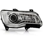 Chrome Halogen Headlight with LED DRL Projector for Chrysler 300 (2015–2023)
