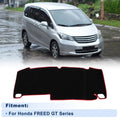 Dash Cover for Honda Freed GT Series (Polyester Black with Red Edge)