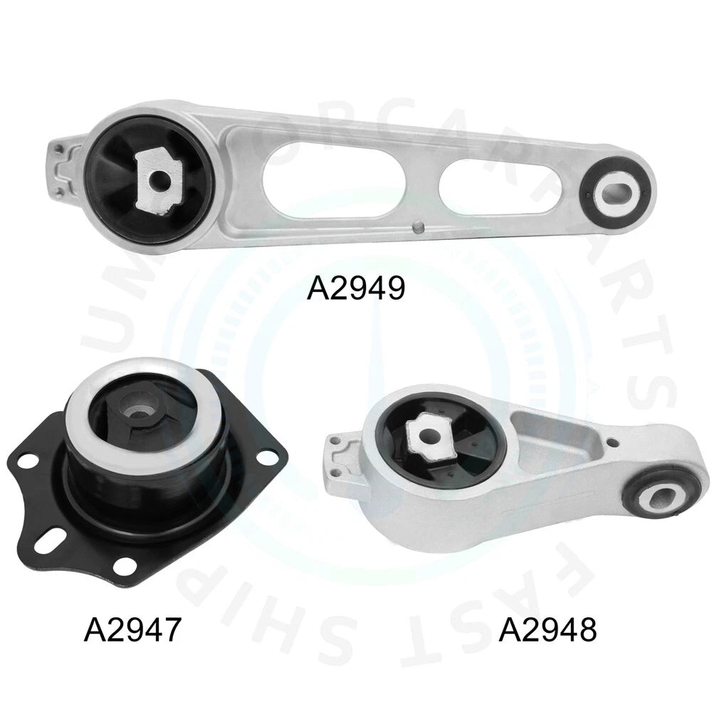 3X Engine Motor Mounts Kit for Chrysler PT Cruiser (2001–2010)