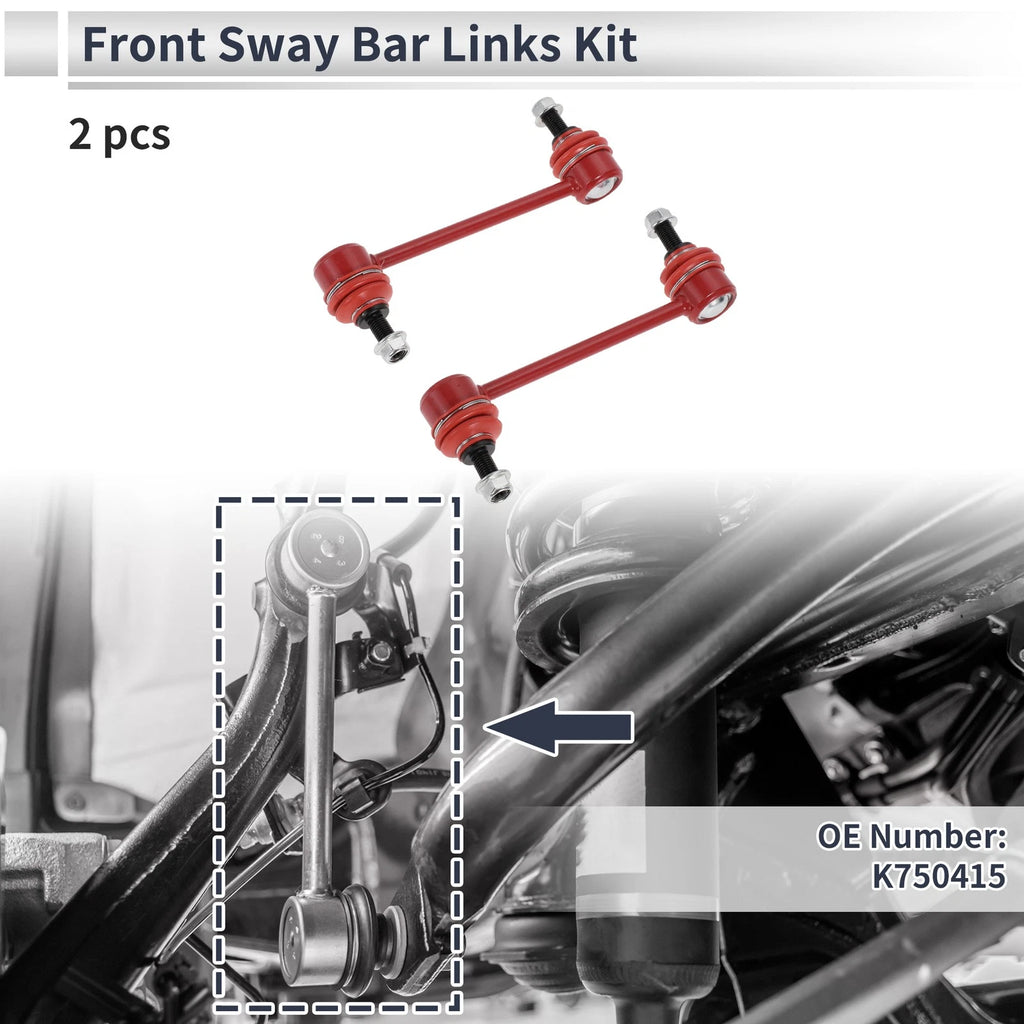 Set of 2 Front Stabilizer Bar Links for Ford Fusion (2010) No.K750415