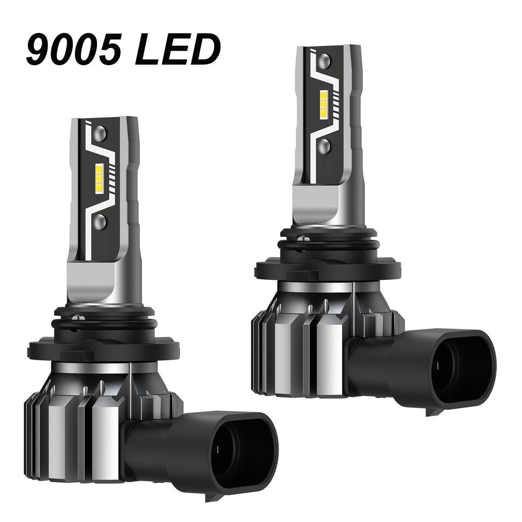 2X 9005 H11 LED Headlight Bulbs Kit 6500K 10000LM 50W for