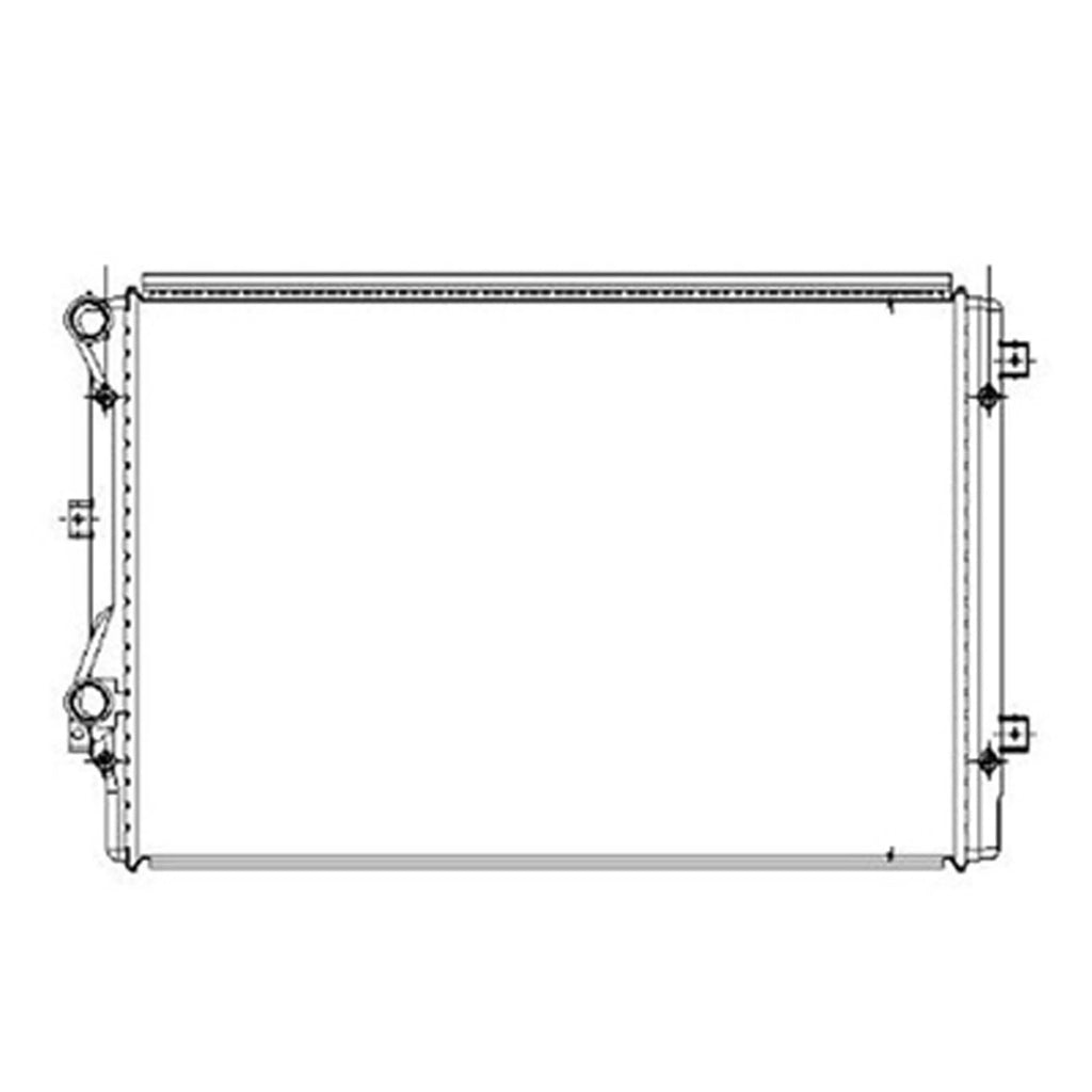 Replacement Radiator for Toyota Hilux (2005–2015)