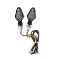 8MM Amber Motorcycle Turn Signal Light Mini Indicator for Honda, Suzuki