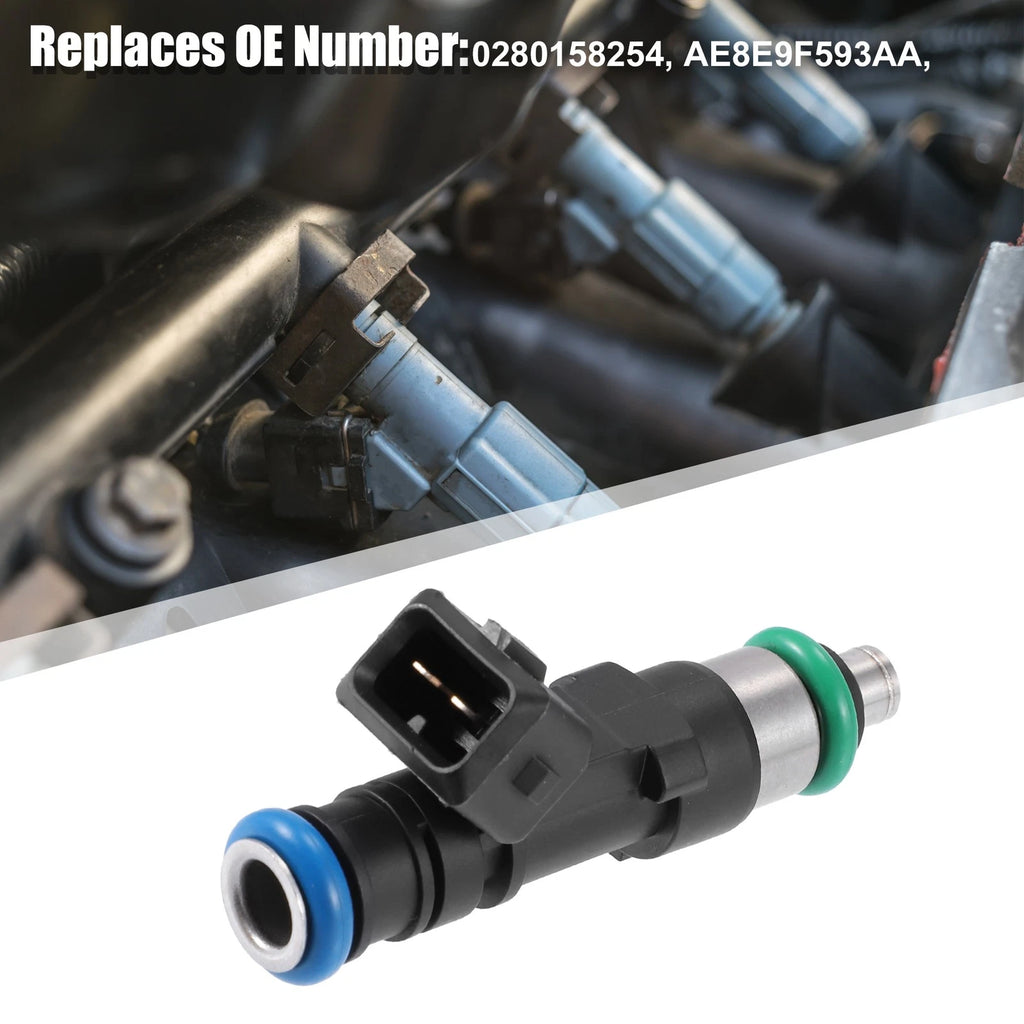 Set of 4 Fuel Injectors 0280158254 AE8E9F593AA for Ford Fiesta 1.6L (2011–2012)