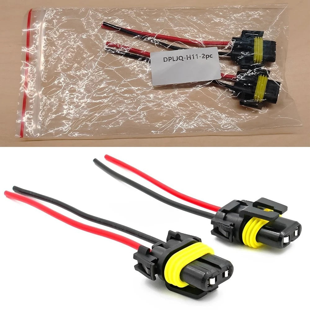 2X H11 Fog Light Bulb Repair Socket Connector for
