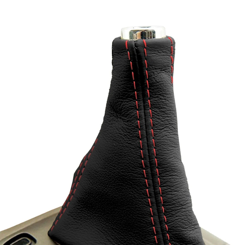 Automatic Shift Boot for Lexus GX470 (2003–2009) Red Stitch Leather Synthetic