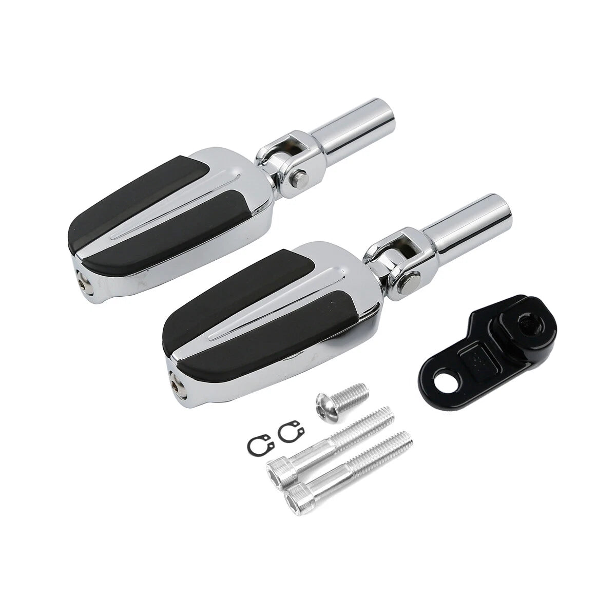 Chrome Passenger Footpeg Pedals Mount for Harley Softail Slim (2012–2017)