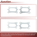 2 Pcs Exhaust Manifold Header Gasket for Honda Odyssey (2008–2020) No. 18115R70A01