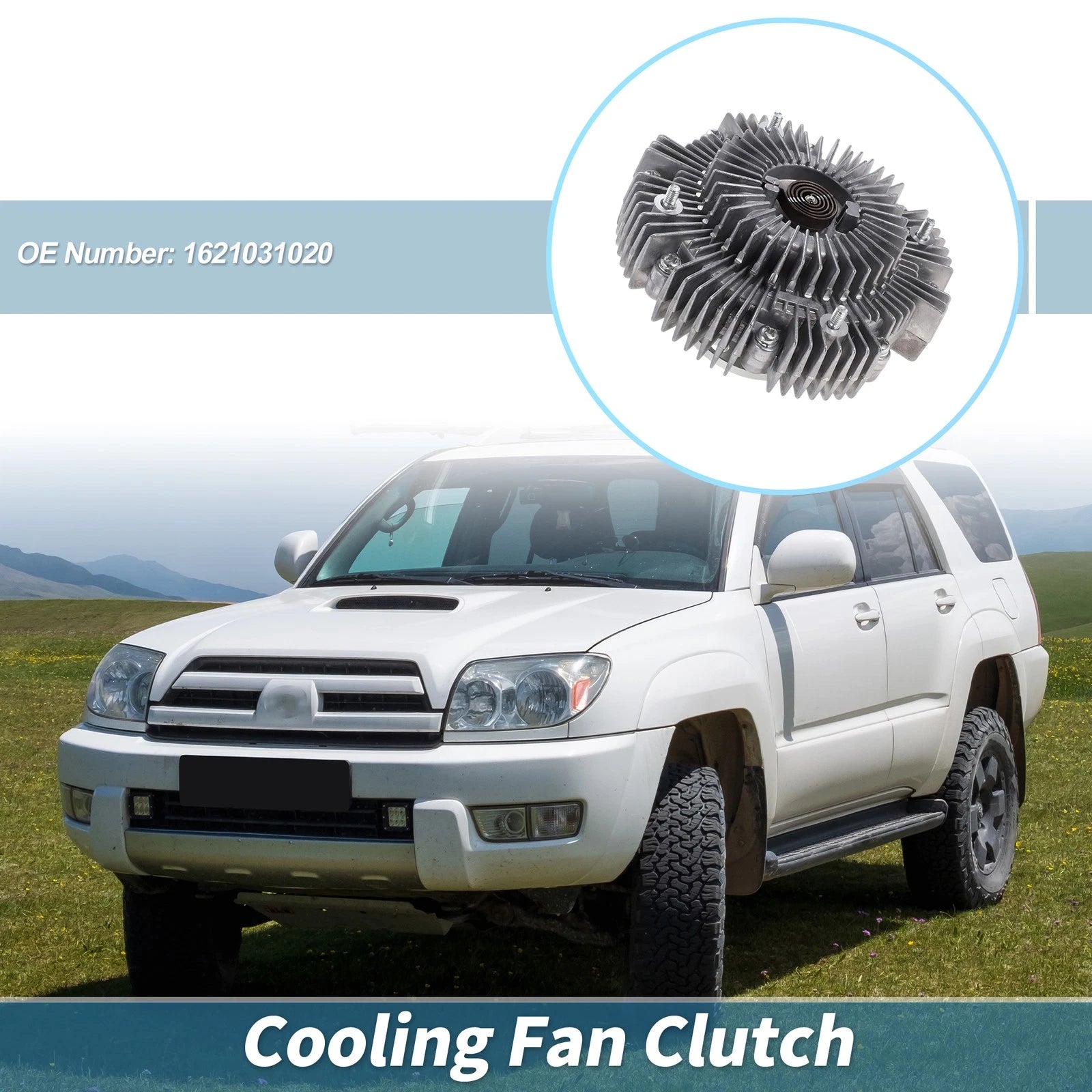Engine Cooling Fan Clutch for Toyota 4Runner V6 4.0L (2003–2009) No. 1621031020