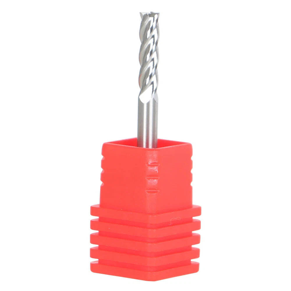 Set of 10 Carbide Square End Mills 1/8" Diameter 1-1/2" Length