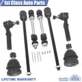 Set of 8 Front Suspension Tie Rod Ends & Sway Bar for Ford Mustang (1994–2004)