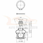 Set of 8 Front Ball Joints Tie Rods Suspension Kit for Toyota Tacoma (1995–2004)
