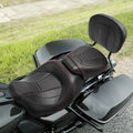 Driver Passenger Seat & Backrest Pad for Harley Street Road Glide (2009–2023)