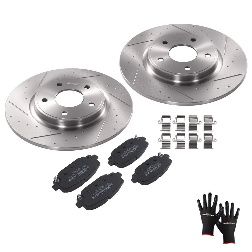 Rear Brake Rotors and Pads Kit for Dodge Grand Caravan Journey (2012–2020) S53069